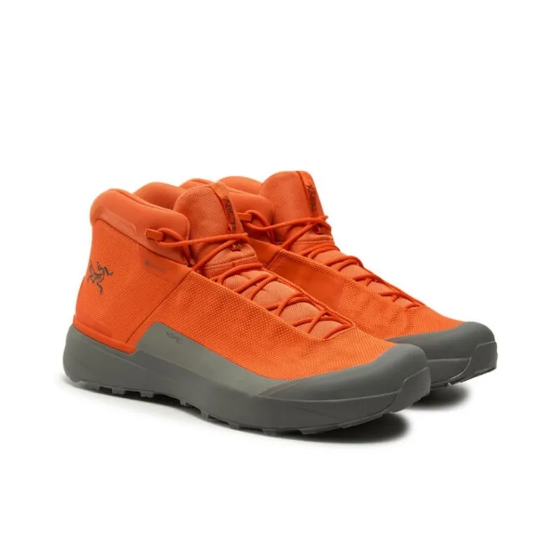 Arcteryx Anti-Slip Wear-Resistant Mid-Top Trekking Shoes Men's Orange-2