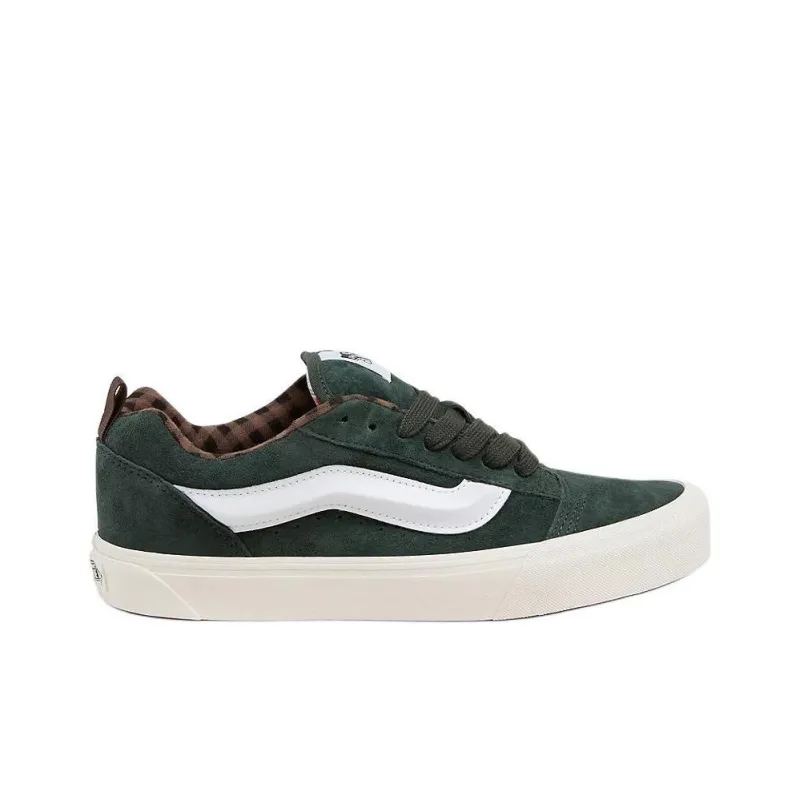 Vans Knu Skool Anti Slip Wear Resistant Low Top Skateboard Shoes Unisex Green-1