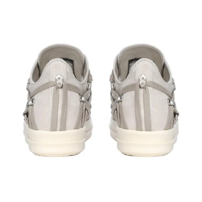RICK OWENS/RO Mega Low Top Skateboard Shoes Men's Light Gray-3