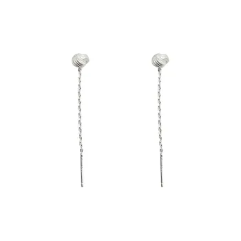 ERXI 925 Silver Needles Drop Earrings Women's