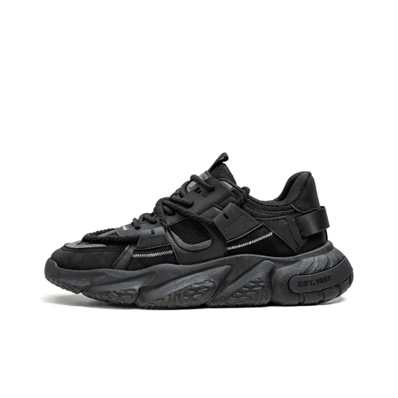 SOURCE Cushioned Slip Resistant Abrasion Resistant Low Top Chunky Sneakers Men's-4