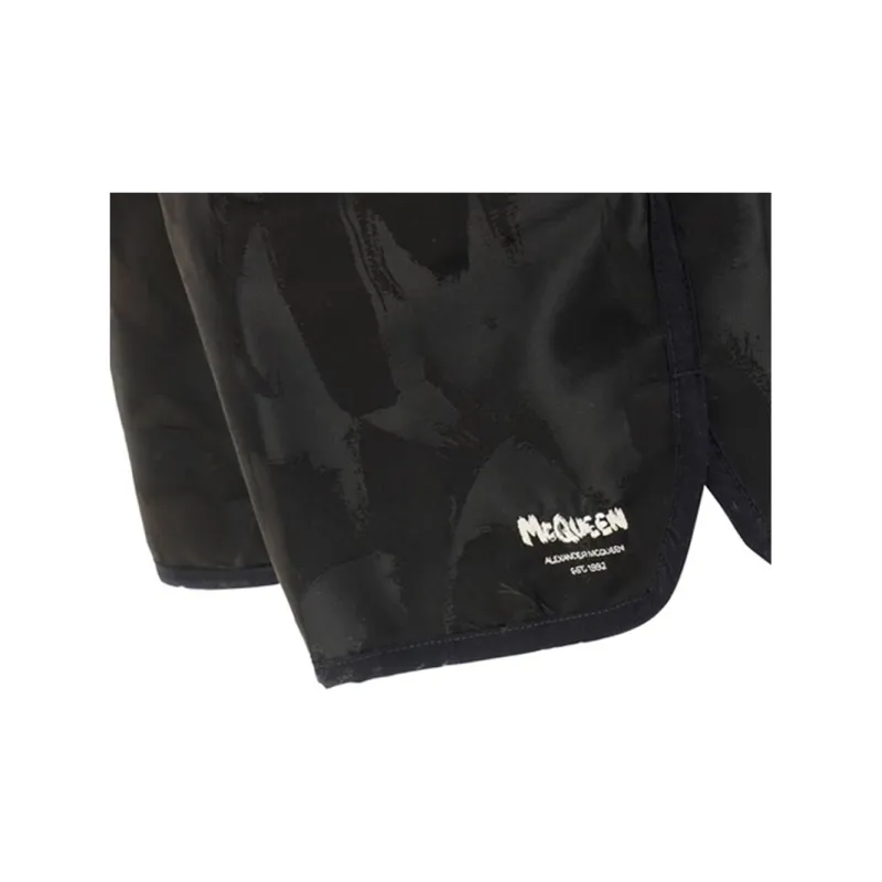 Alexander McQueen Logo Printed Swim Shorts-5