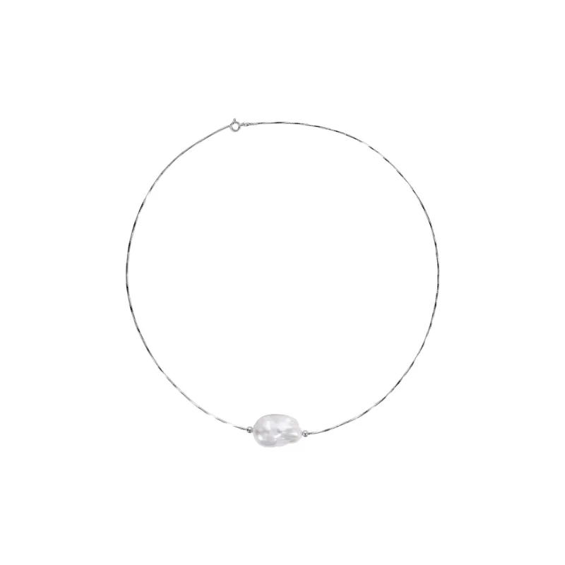 ANGEPERLE Freshwater Pearl Necklaces Women's-0