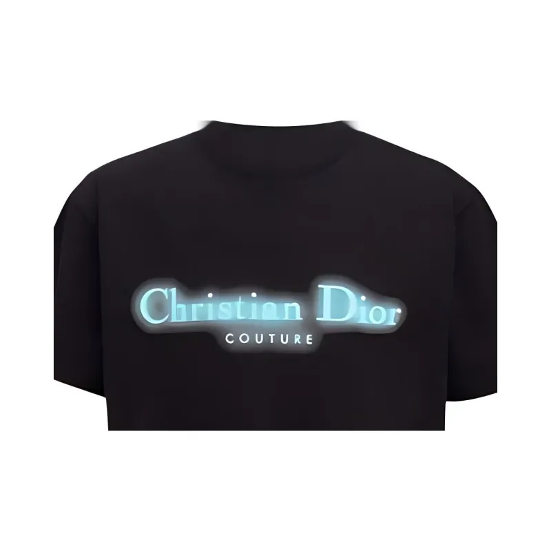 DIOR Logo Printed Crewneck T Shirt-4