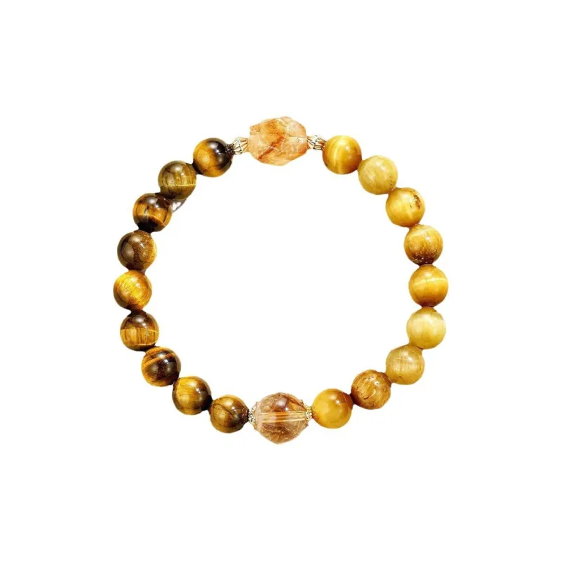 Bubble Scallops Tiger's Eye Stone Bracelets Unisex-0