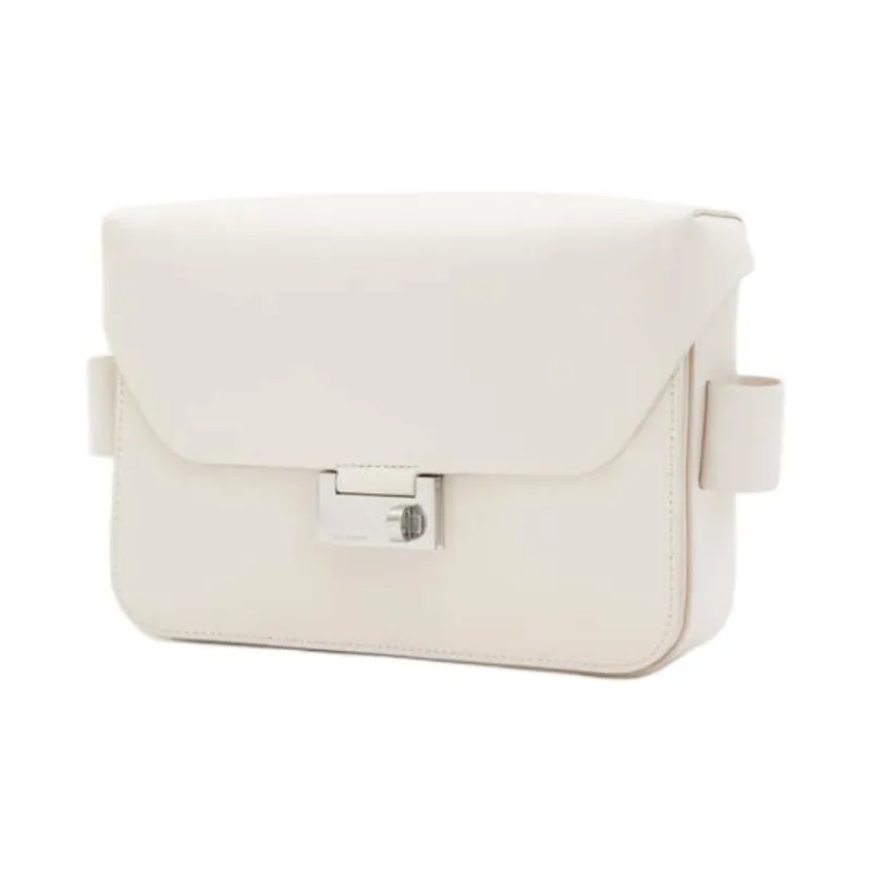 ALLSAINTS Cow Leather Shoulder Bag Women's Desert White-2