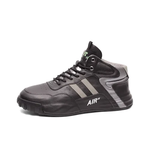 Daying Slip Resistant And Breathable High Top Casual Shoes Men's Black