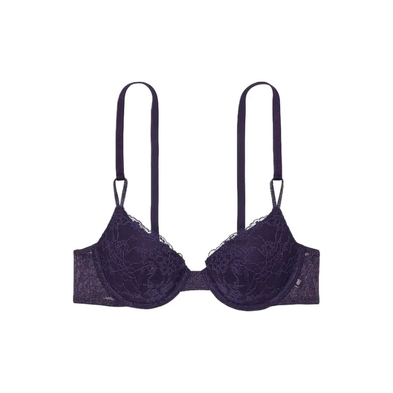 Victoria's Secret 24 Big Show Collection SEXY T Bra Women's Noble Purple-0