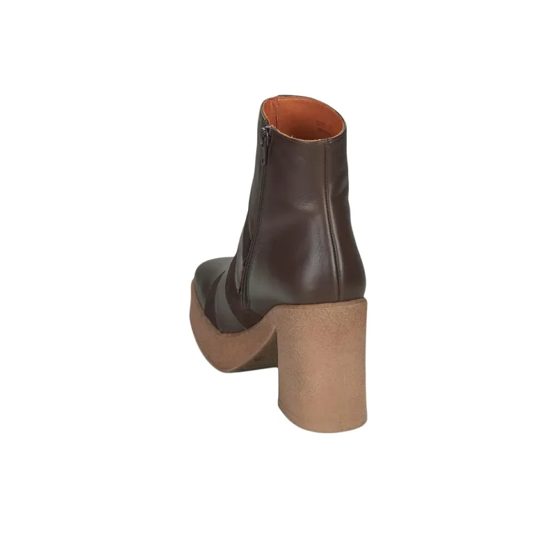 CHIE MIHARA Ankle Boots 9cm Women's Brown-4
