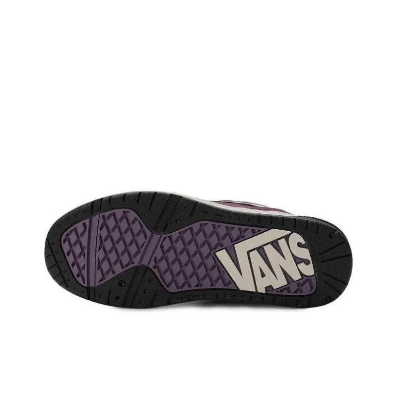 Vans HYLANE Anti-Slip Wear-Resistant Low-Top Skateboard Shoes Women's Purple-4