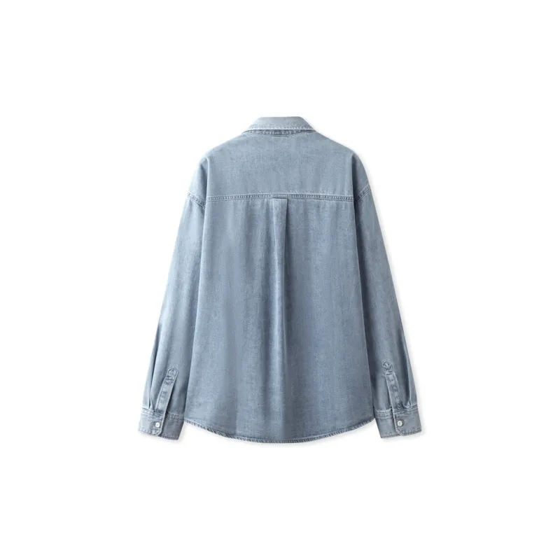 SEM/R Shirt Men's Denim Medium Blue-1