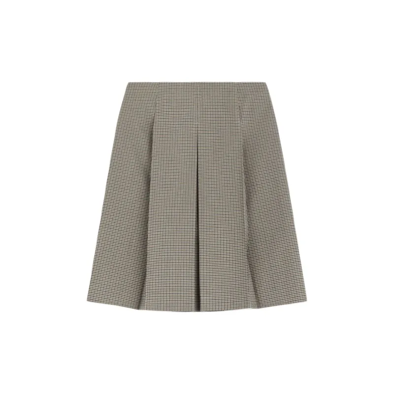WE11DONE Check print Skirt-1