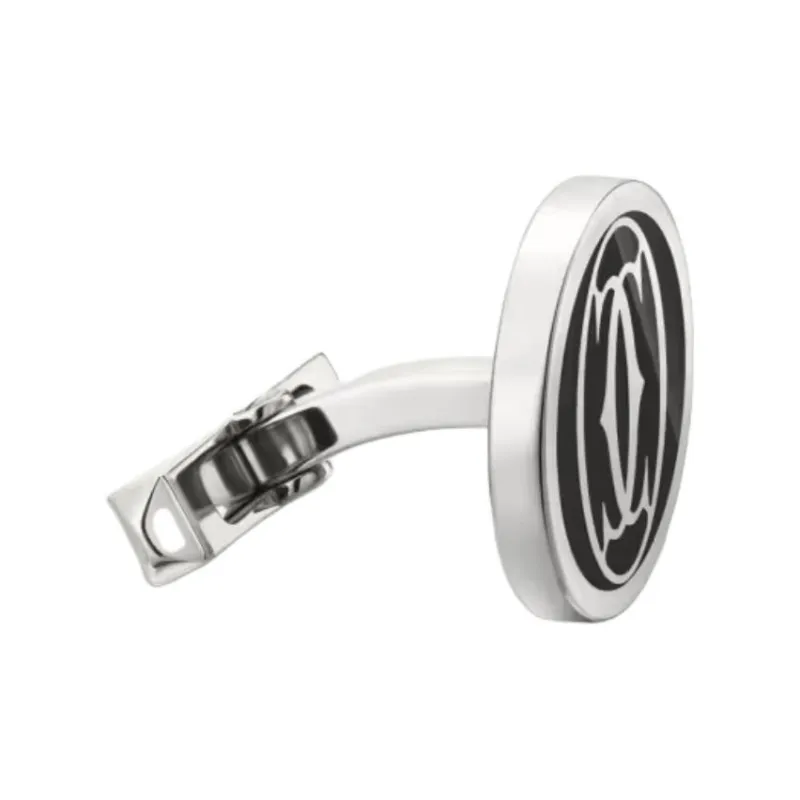 CARTIER Palladium-Plated Sterling Silver Cufflinks Unisex Silver-2