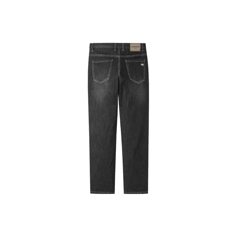 HLA Jeans Men Black Denim Gradient Dark 37-1