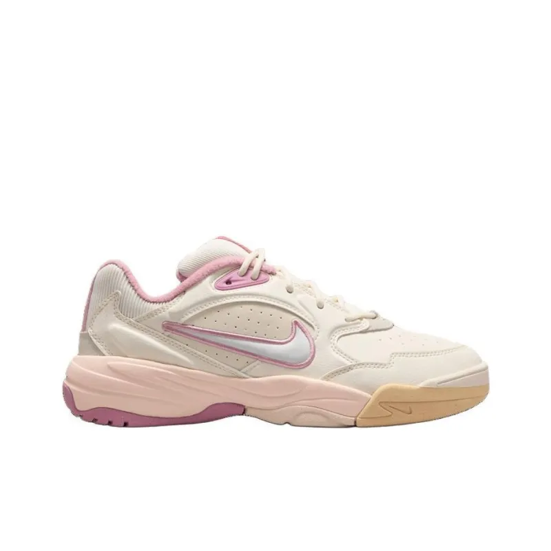 Nike Anti-Slip Wear-Resistant Low-Top Running Shoes Women's Beige Pink-1