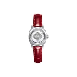 3A355 White Shell-Garnet Red Belt (Premium Mini Chanel Box+Shopping Bag)