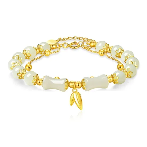 Emerald Dynasty Hetian Jade Bracelets White Jade/Pale Greenish White Jade Women's