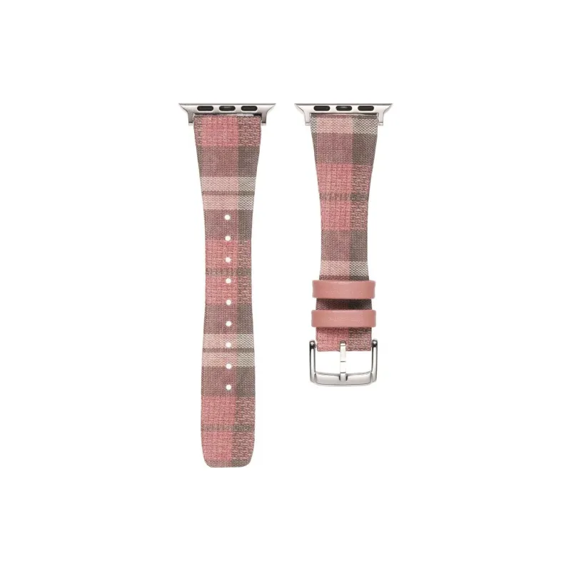 IKYOU Apple Compatibility Watch Band Grid Pattern Material-15