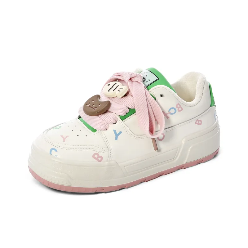 Lovely You Lightweight Wear-Resistant And Slip-Resistant Low-Top Skateboard Shoes Women's-19
