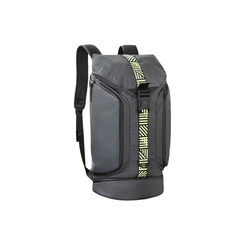 Adidas Badminton Racket Bags 3 Pcs Sporty Style Backpack Black Gray Unisex-0
