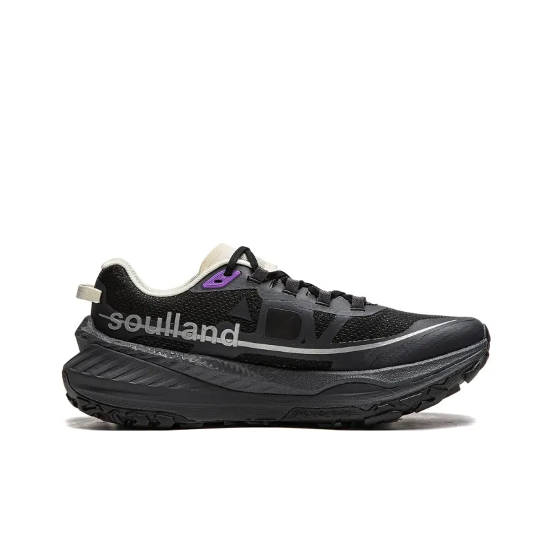 LiNing Dilu Abrasion Resistant Slip Resistant Low Top Trail Running Shoes Women's Black-1