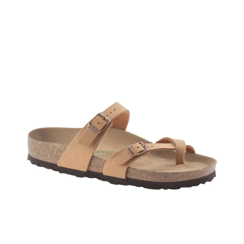 Birkenstock Mayari Vegan EVA Abrasion-Resistant Slide Slippers Unisex Light Brown Narrow Fit-2