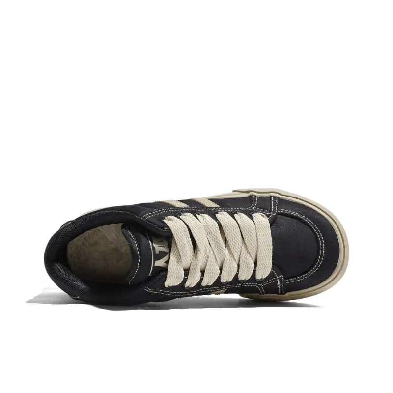 RENBEN Warm Slip-Resistant Mid-Top Skateboard Shoes Women's-8