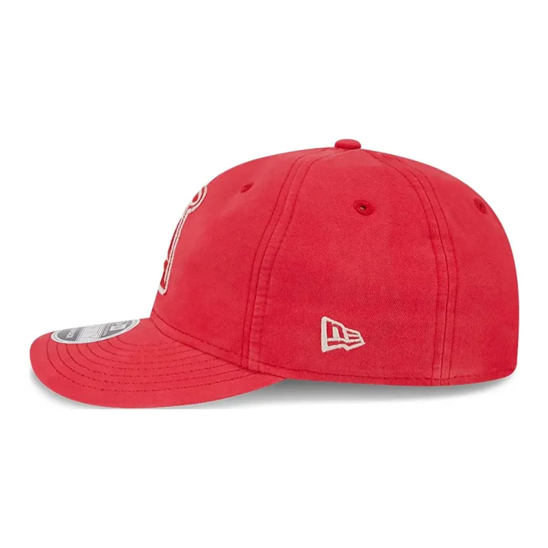 New Era 100% Cotton, Canvas Felt Baseball Caps Unisex Red-5