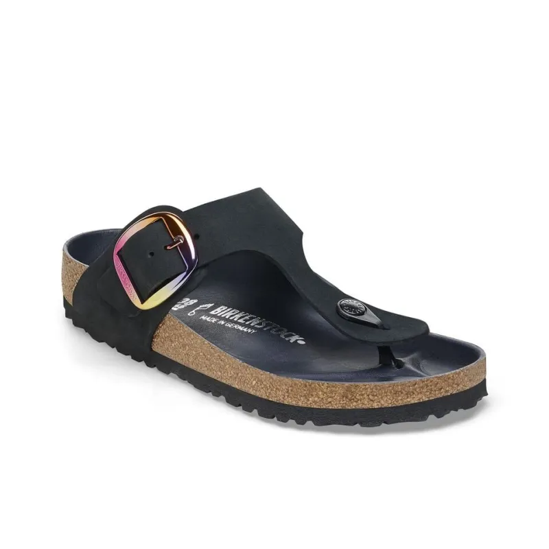 Birkenstock Gizeh Big Buckle EVA Abrasion-Resistant Flip Flops Women's Black Regular-1