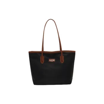 Tonlion Oxford Shoulder Bag Large Size Women's Black