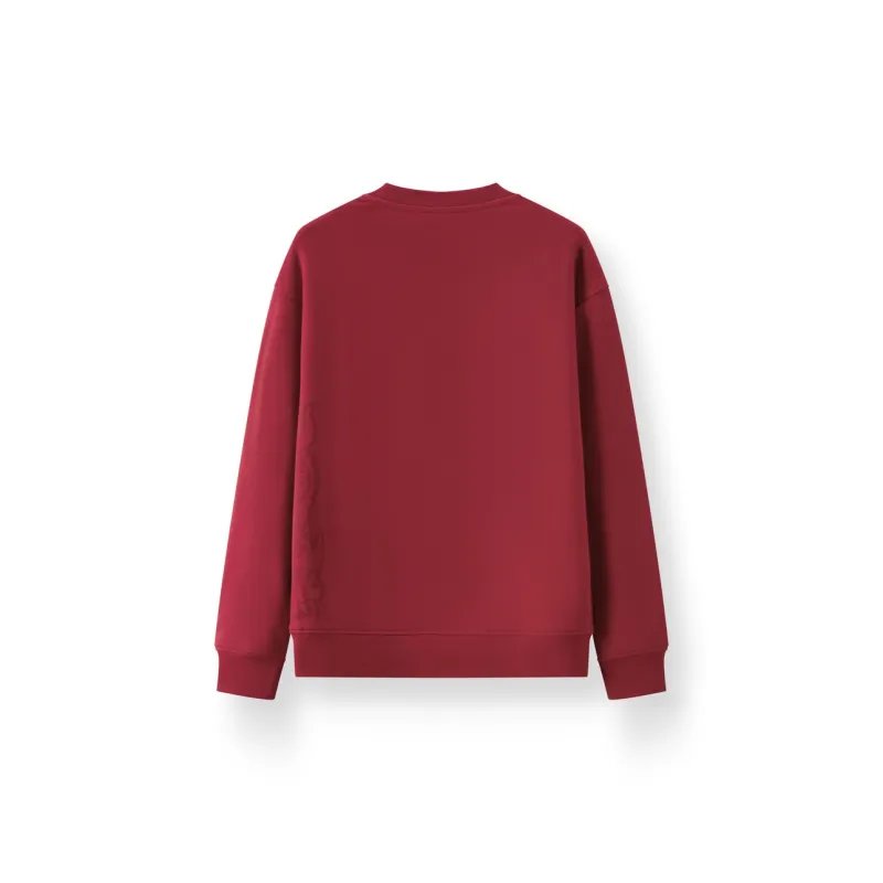 SEM/R x ZHANGRENHUAFEIYI,LIANMINGKUAN Zhang Renhua, Collaboration Sweatshirt Unisex China Red-1
