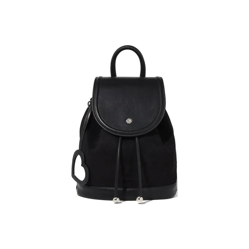 COVERNAT Artificial Leather With Suede Backpack Women's Black-0