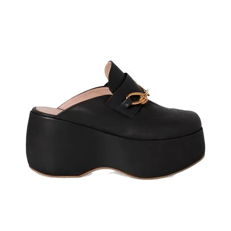 ROSETTA GETTY Platform Clog Loafers-1