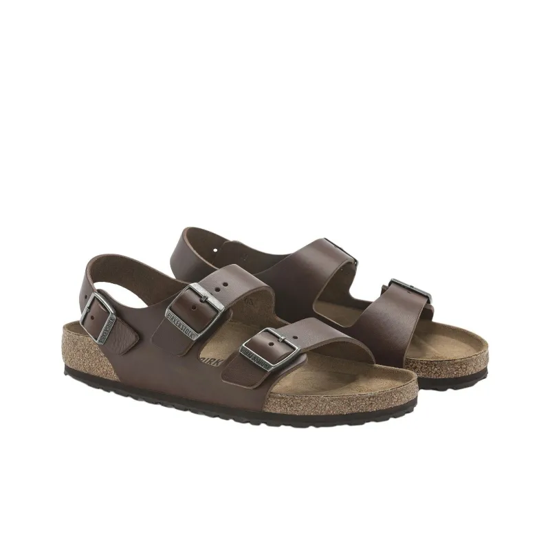 Birkenstock Milano BS Beach Sandals Men's Dark Brown Narrow Fit-3