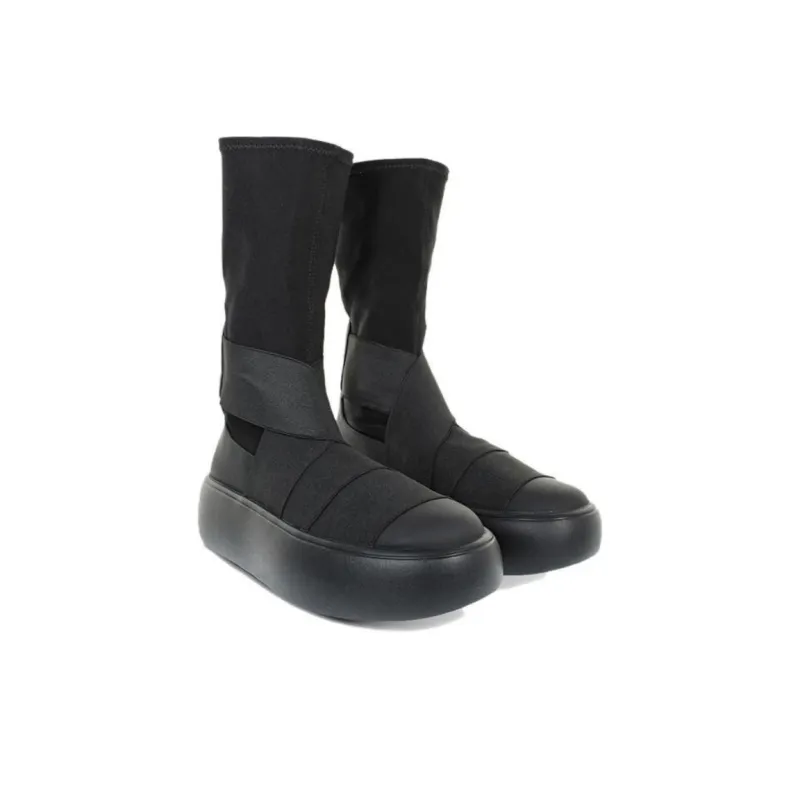 FESSURA Knee-high Boots Women's Cool Black-3