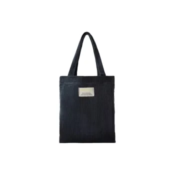 ZARA Cotton Tote Bag Shopping Bag Handbag Small Size Women's Light Beige Yellow/Gray