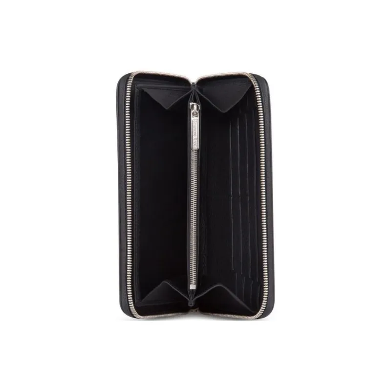 STEFANO RICCI Calfskin Wallet Men's Black-4