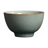 Ru Kiln Ice Flower Glaze Host Cup[Bowl Style]