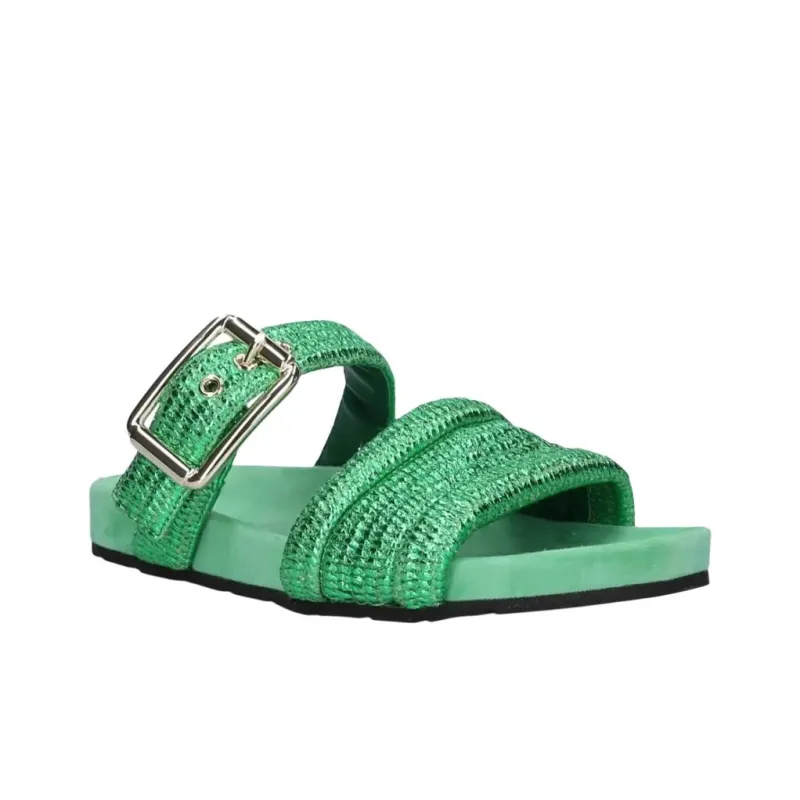BETTINA VERMILLON Slide Slippers Women's Green-2