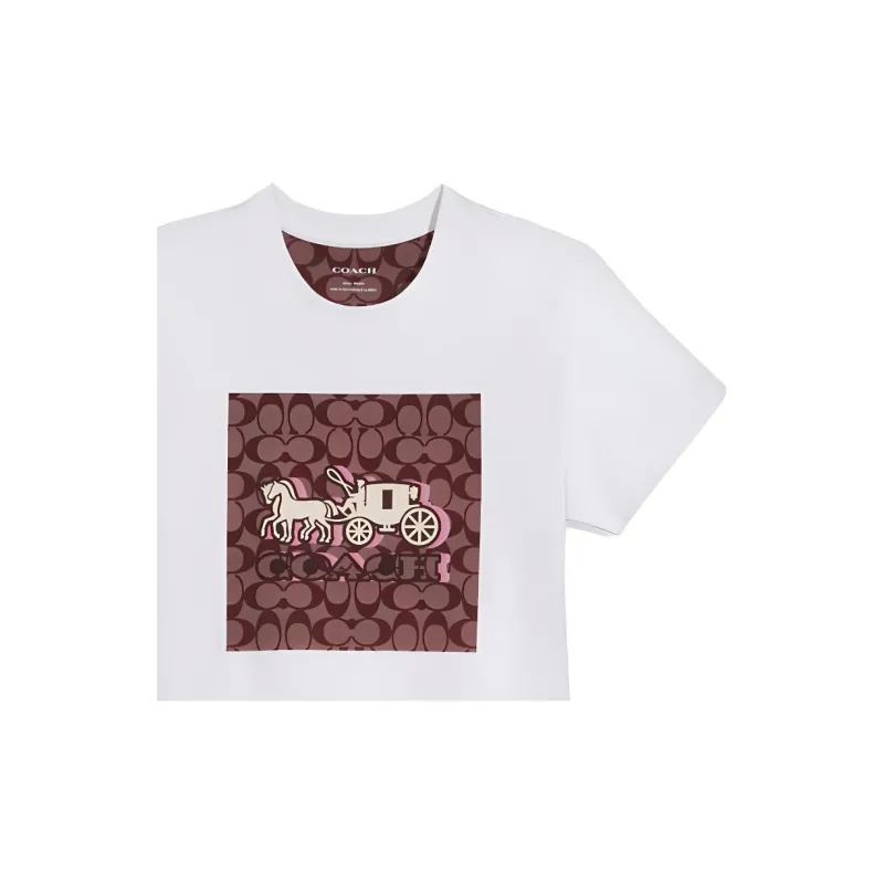 COACH T Shirts Women's White-4