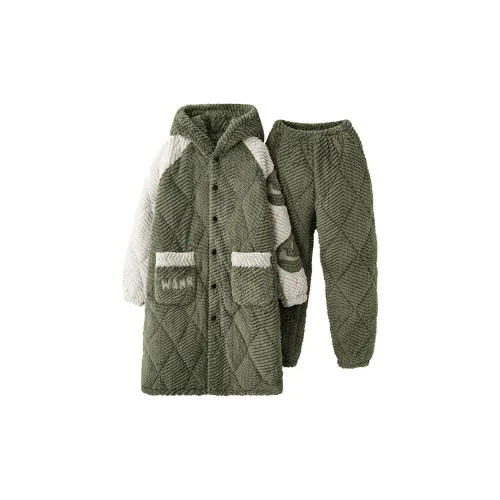 WANANNI Pajama Set Men's Olive Green