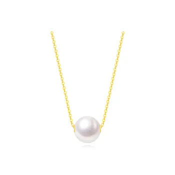 Fortune Gold Pearl Necklaces Unisex