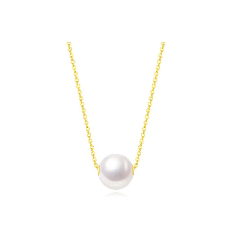 Fortune Gold Pearl Necklaces Unisex-0