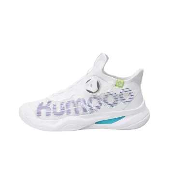 KUMPOO Badminton Shoes Unisex Low Top White
