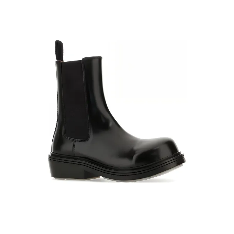 Bottega Veneta Fireman Short Chelsea Boots Women's Black-2