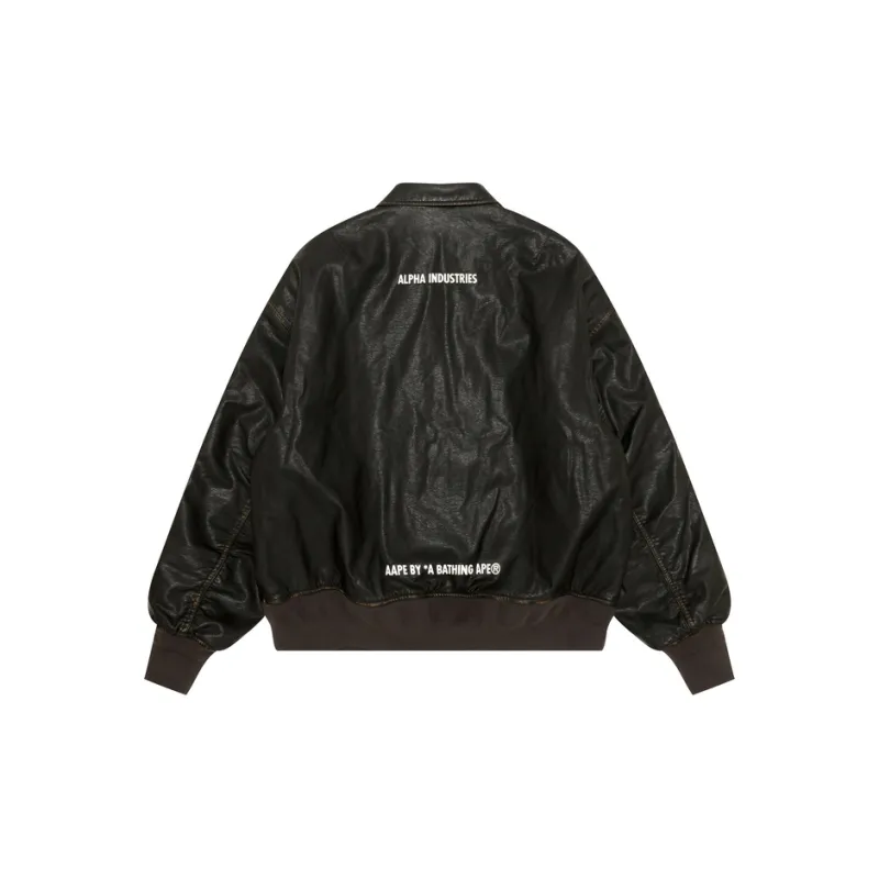 Aape x ALPHA INDUSTRIES Jackets & Coats Men's Red Brown-1
