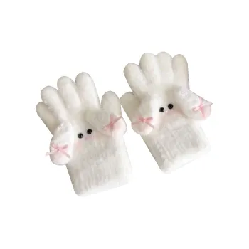 IOTS Plush Thickened Thermal Cute Gloves Women's