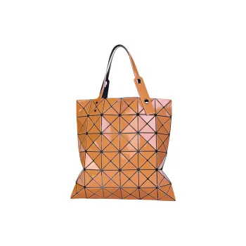 ISSEY MIYAKE Polyvinyl Chloride Resin Tote Bag Shopping Bag Handbag Women's Ochre