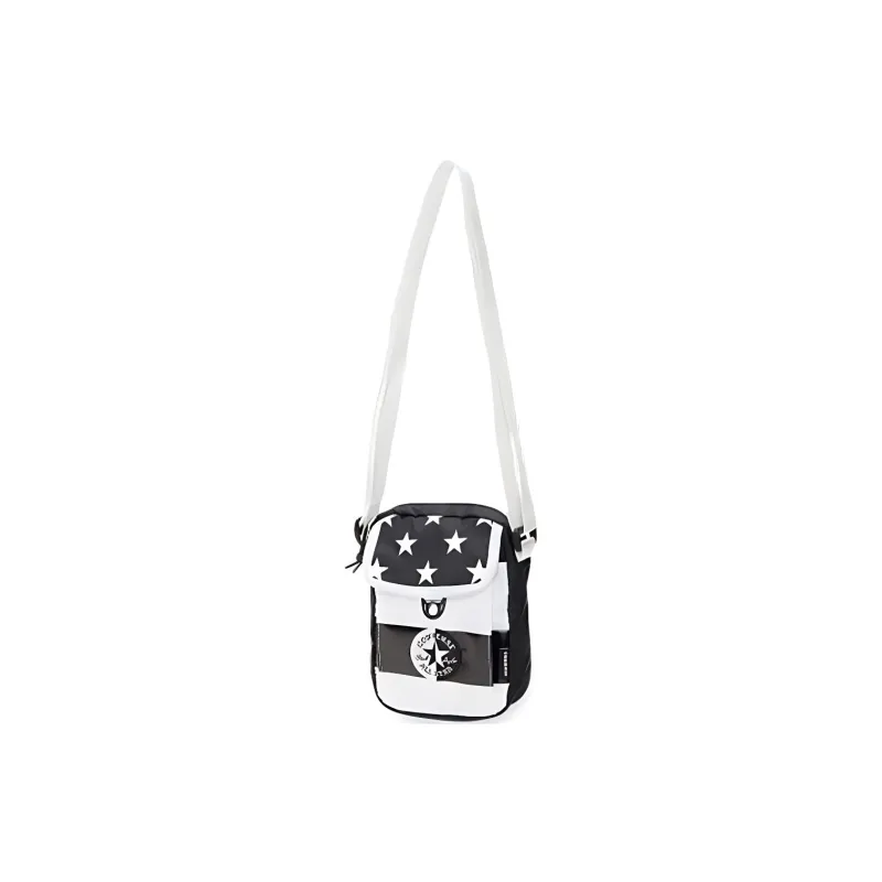 Converse Polyester Shoulder Bag Crossbody Bag Regular Unisex Black White-0