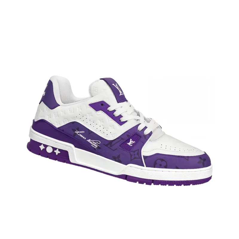 LOUIS VUITTON Trainer Purple Monogram-1